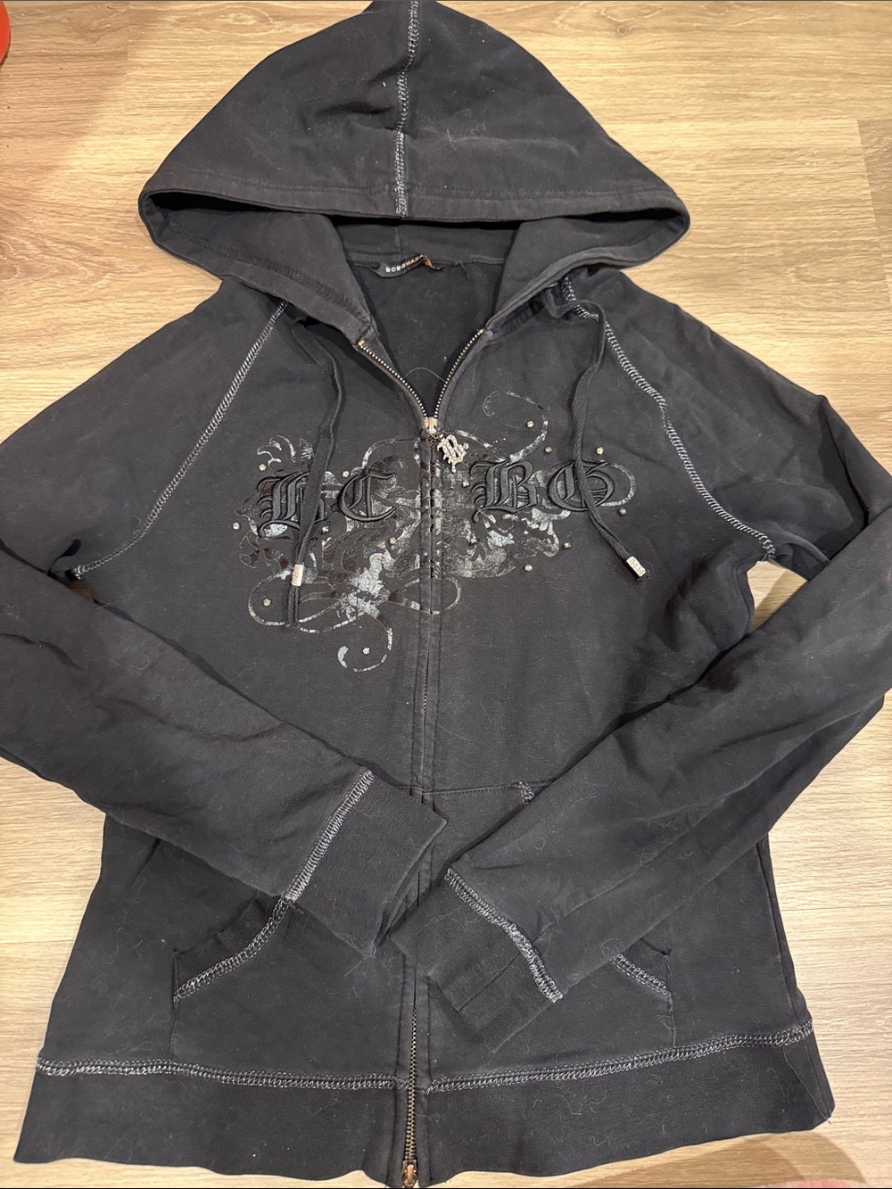 Bcbg y2k zip hoodie